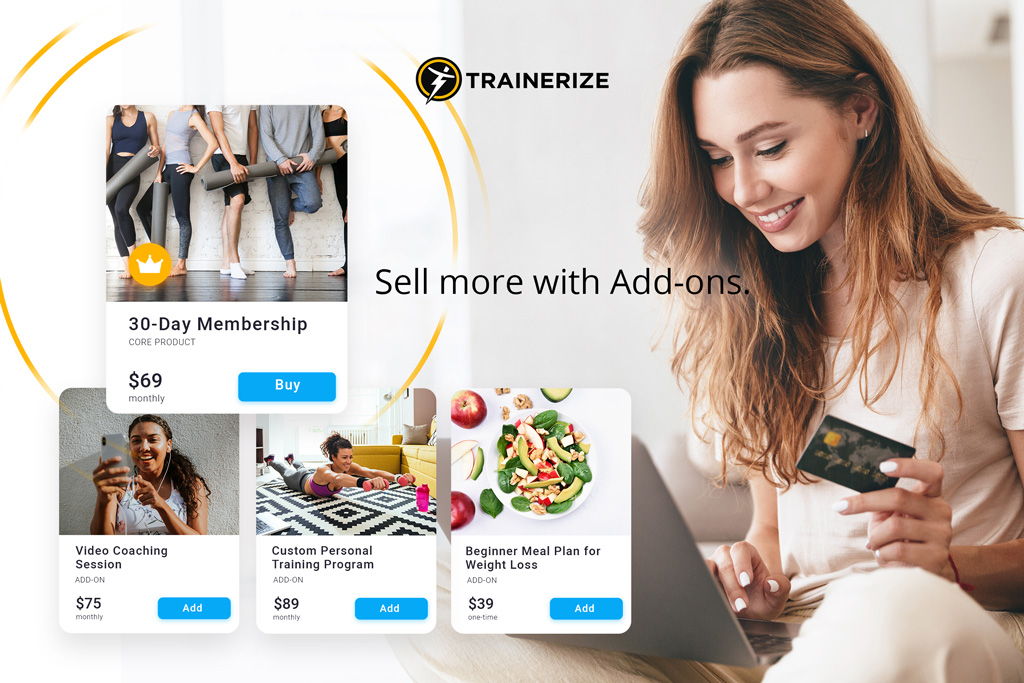 New in Trainerize Pay: Add-on Products